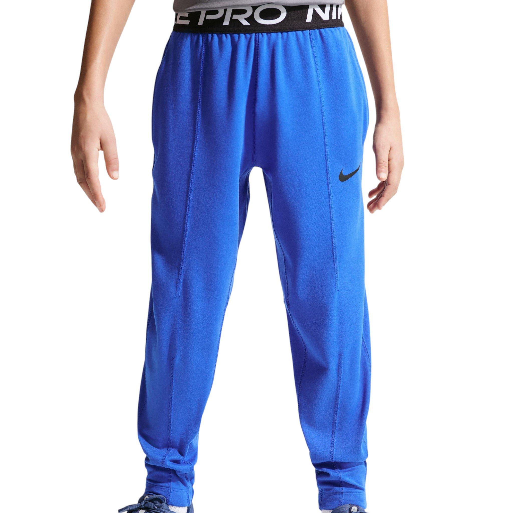 Nike Big Boys' Pro Dri-FIT Fleece Trousers - Royal - ROYAL